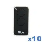 Télécommande portail LOT de 10 télécommandes NICE INTI 2B
