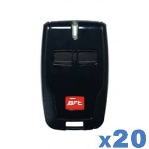 Télécommande De Porte De Garage 433 MHz – Compatible BFT Mitto 2, Noire, Avec Piles