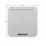 Clavier à code Hormann FCT 10-1BS dimension front fermé