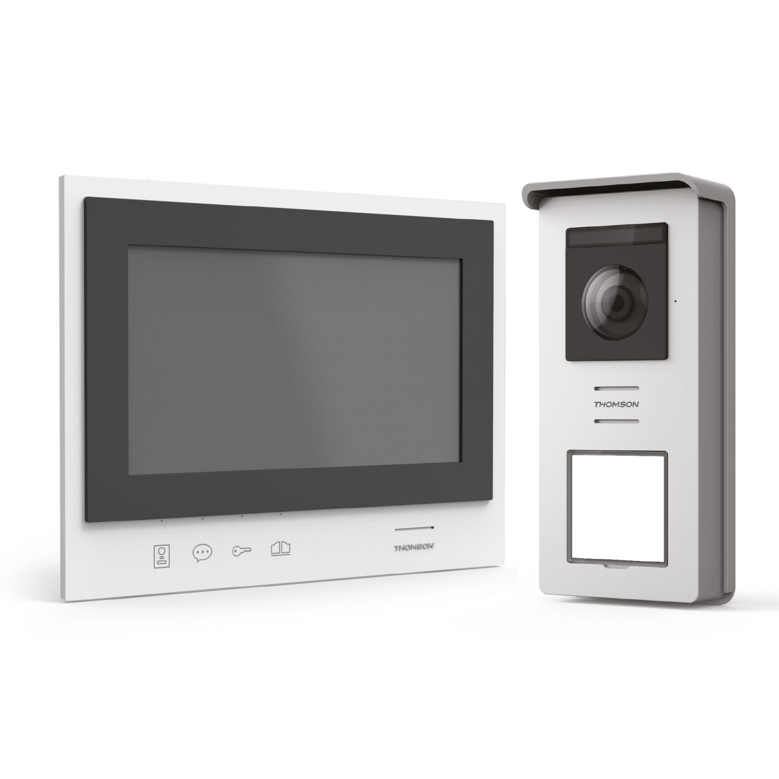 Visiophone Sans Fil Thomson Air – écran Numérique, Sonnerie Portable Et Connexion Wi-Fi (occasion, Blanc)