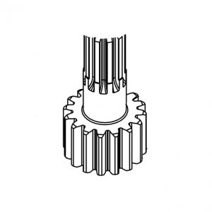 Arbre pignon FAAC S700H / S800H (Réf : 63000056)