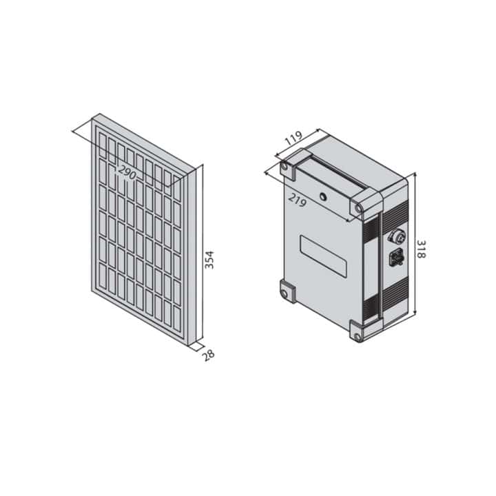 Panneau solaire BFT ECOSOL (Réf : N999471)