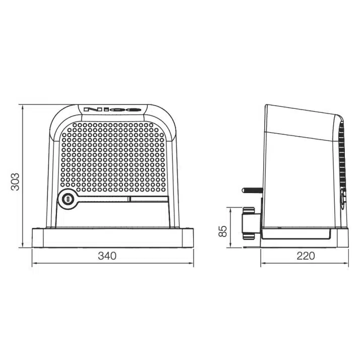 Kit NICE ROBUS 600 (Réf - RBS600BDKCE) 2