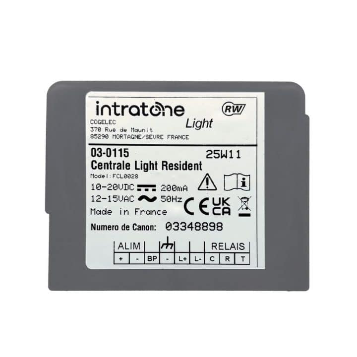 Centrale de gestion INTRATONE LIGHT Résident (Réf : 03-0115)
